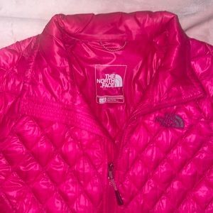 Hot pink The Northface  puffer jacket
